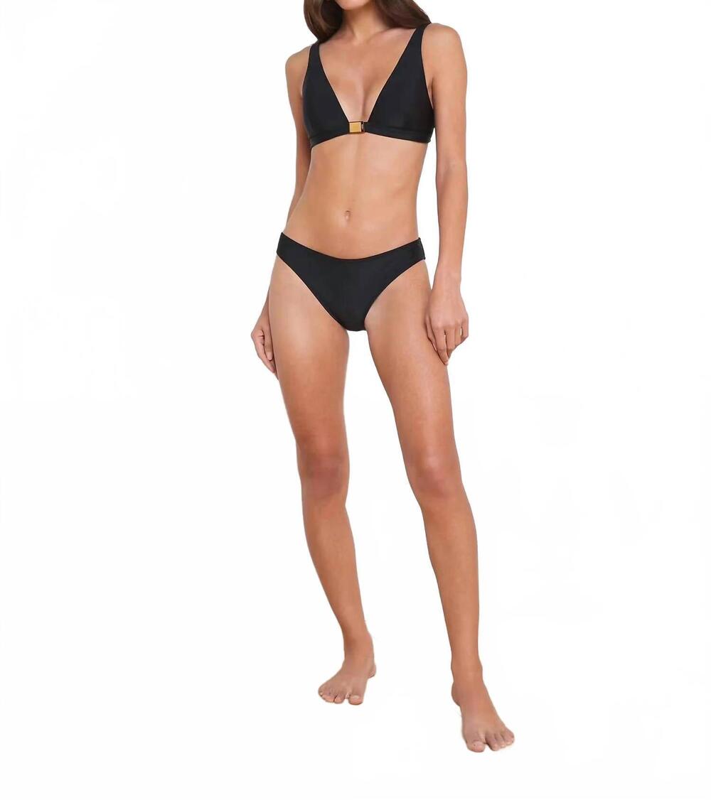NEW L'AGENCE nicole bikini bottom in black
